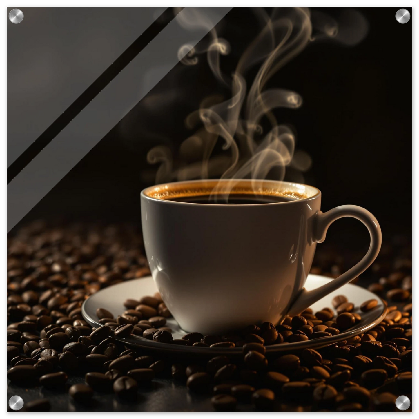 Mornings First Cup Acrylic Wall Print at Java Good Coffee