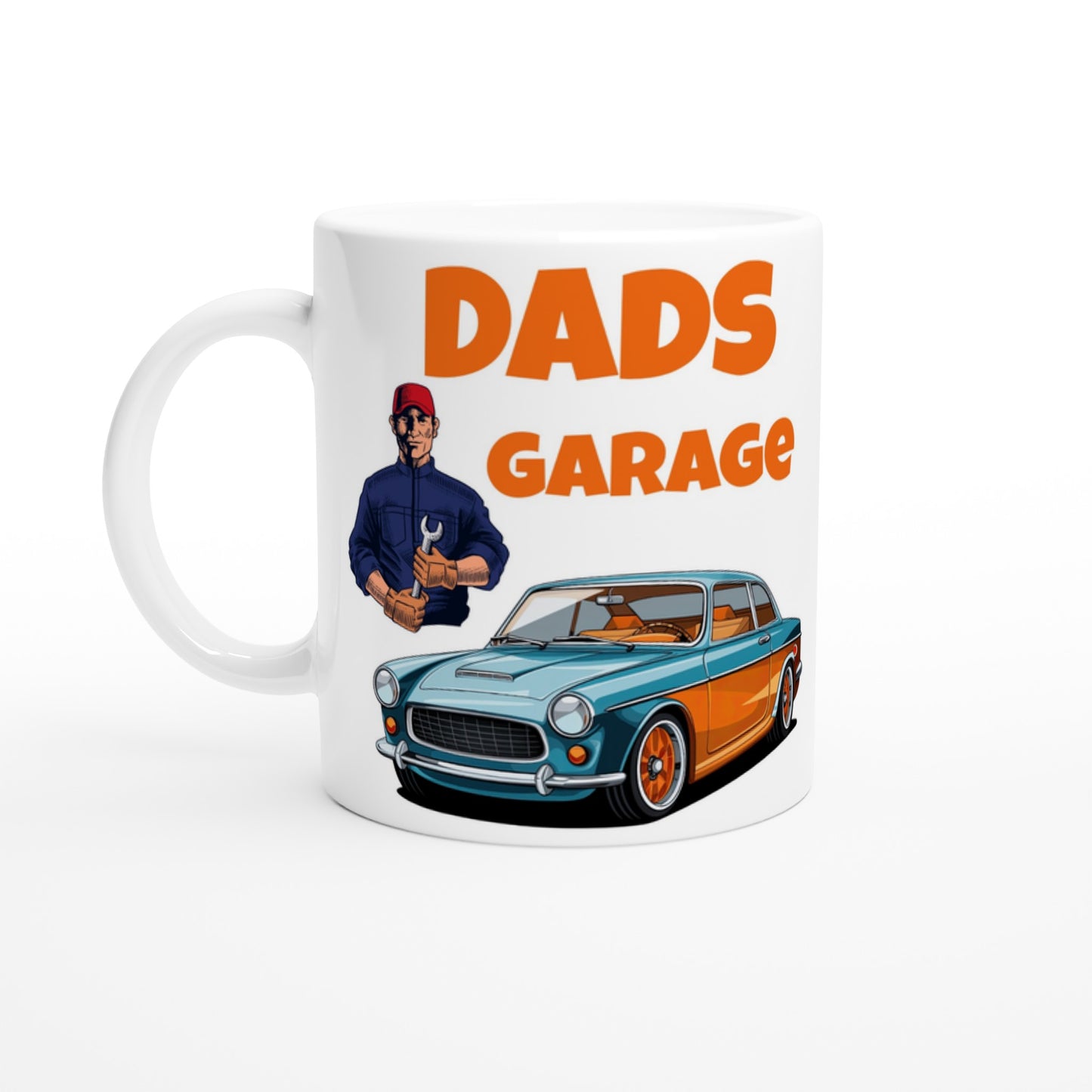 Dads Garage White 11oz Ceramic Mug at Java Good Coffee