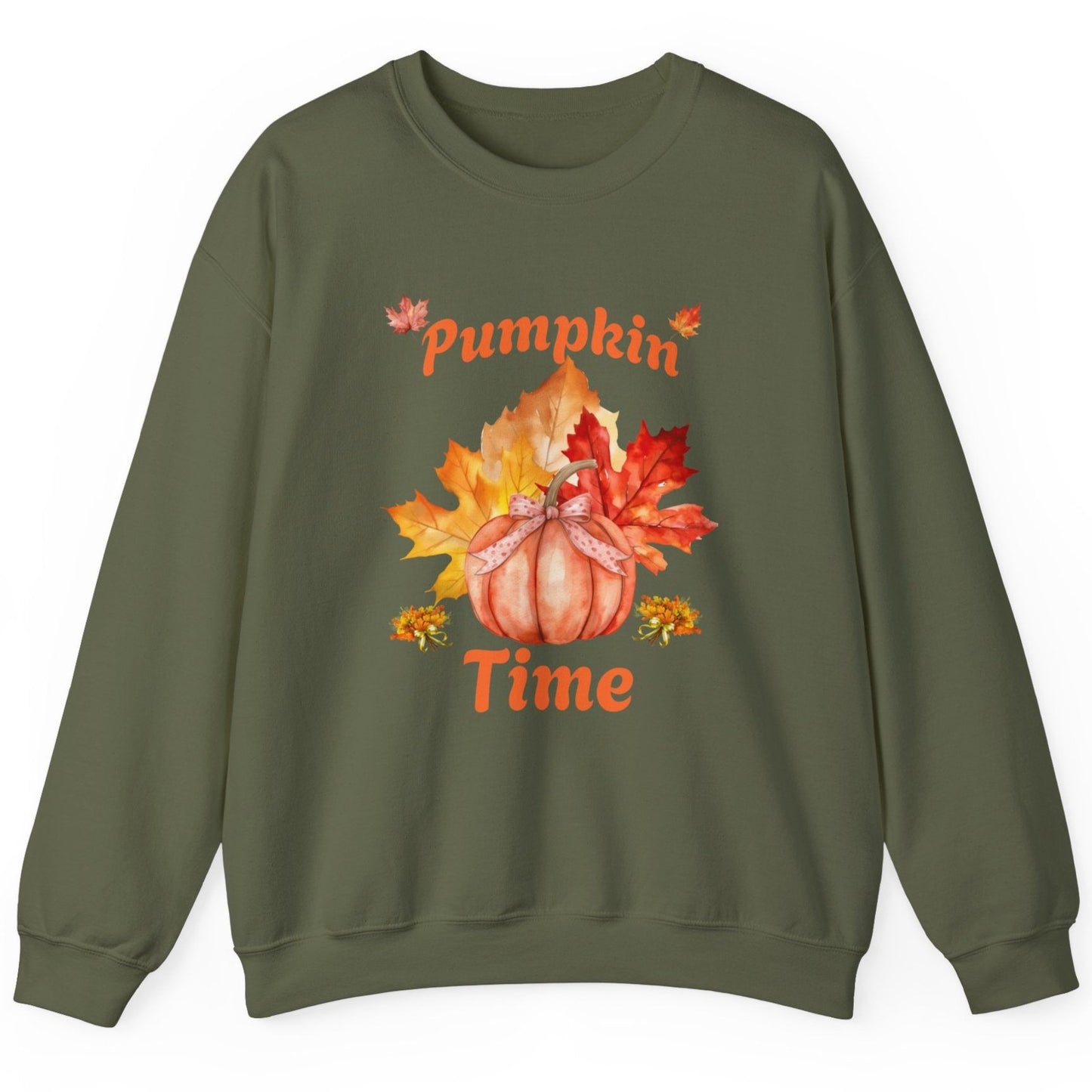 Pumpkin Time Unisex Heavy Blend™ Crewneck Sweatshirt by Java Good Coffee