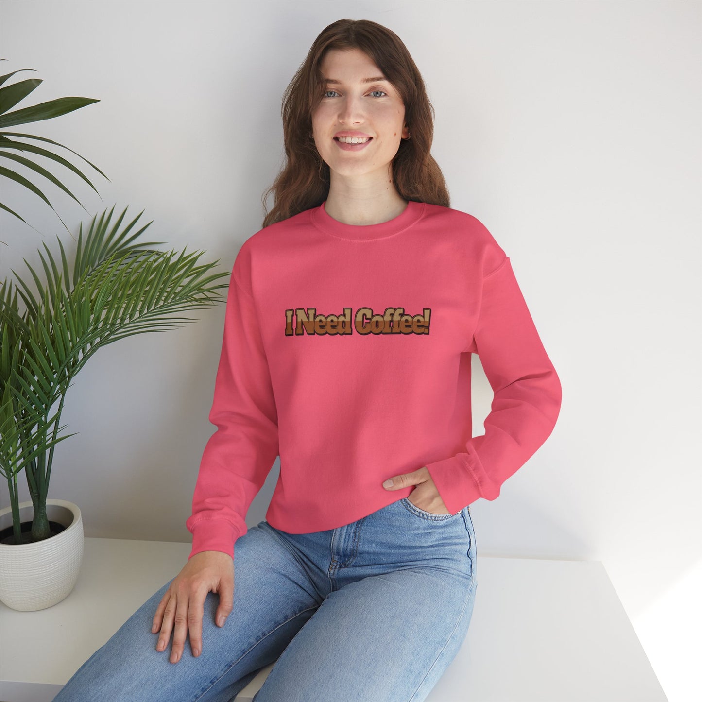 I need Coffee! Unisex Heavy Blend™ Crewneck Sweatshirt