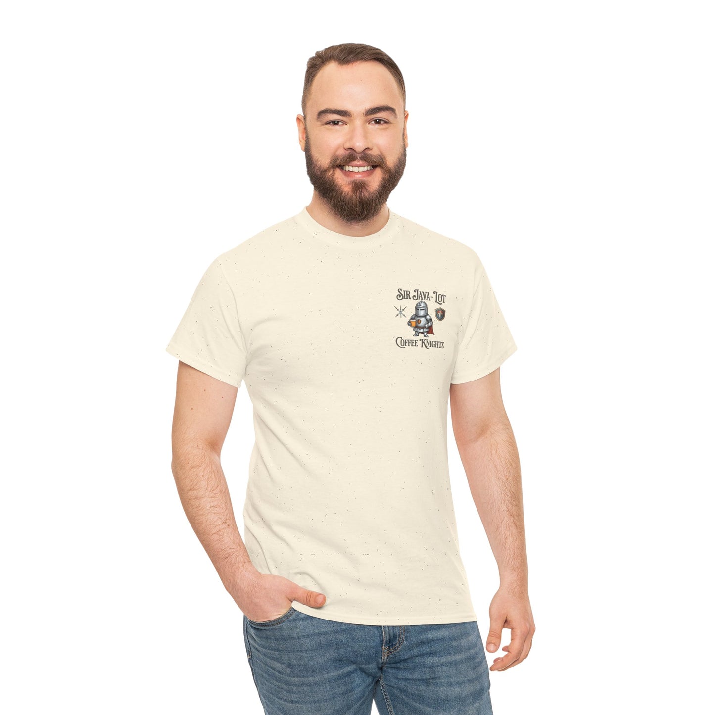 Sir Java-Lot Coffee Knights Unisex Heavy Cotton Tee