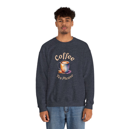 Coffee Yes Please Unisex Heavy Blend™ Crewneck Sweatshirt