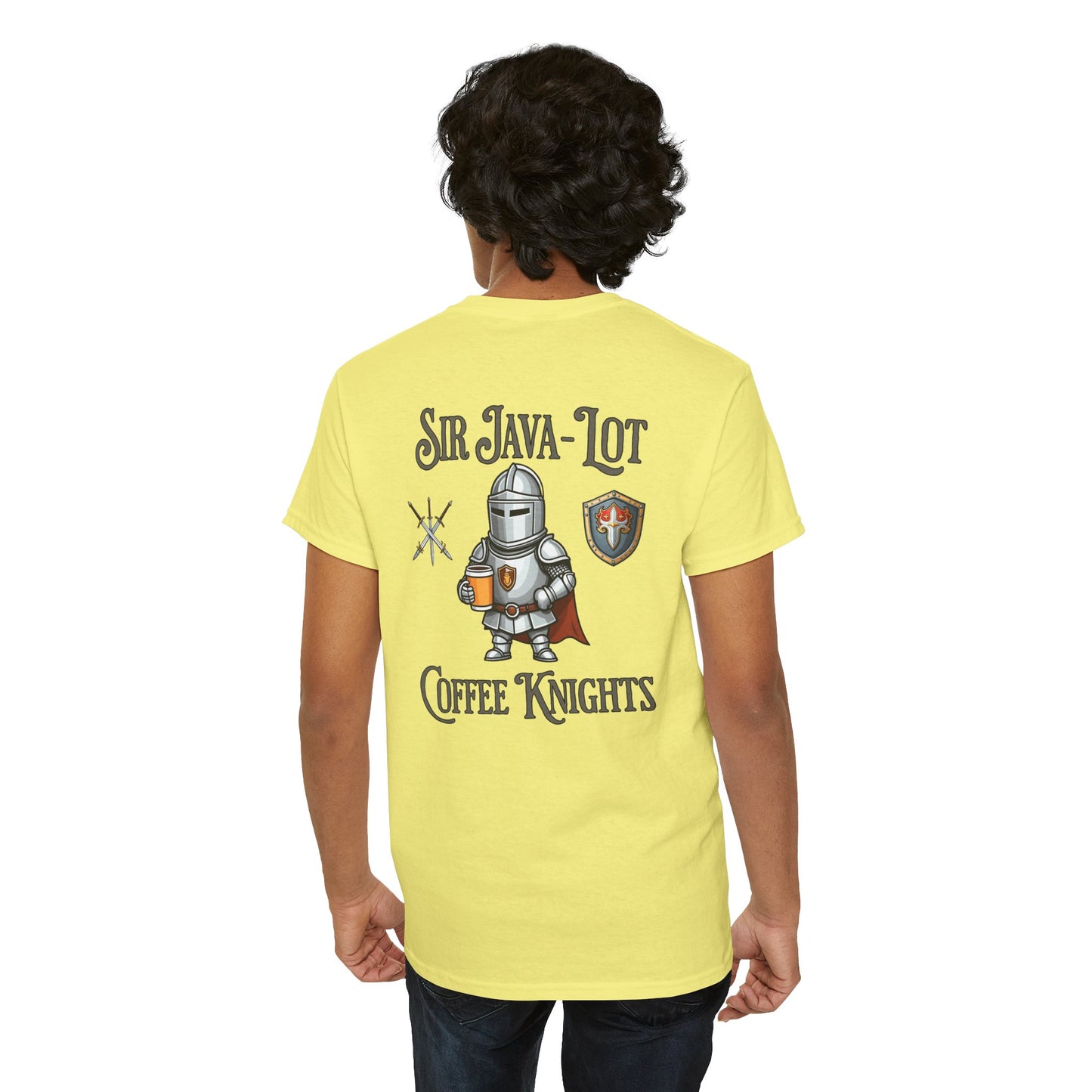 Sir Java-Lot Coffee Knights Unisex Heavy Cotton Tee