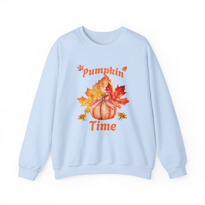 Pumpkin Time Unisex Heavy Blend™ Crewneck Sweatshirt at Java Good Coffee