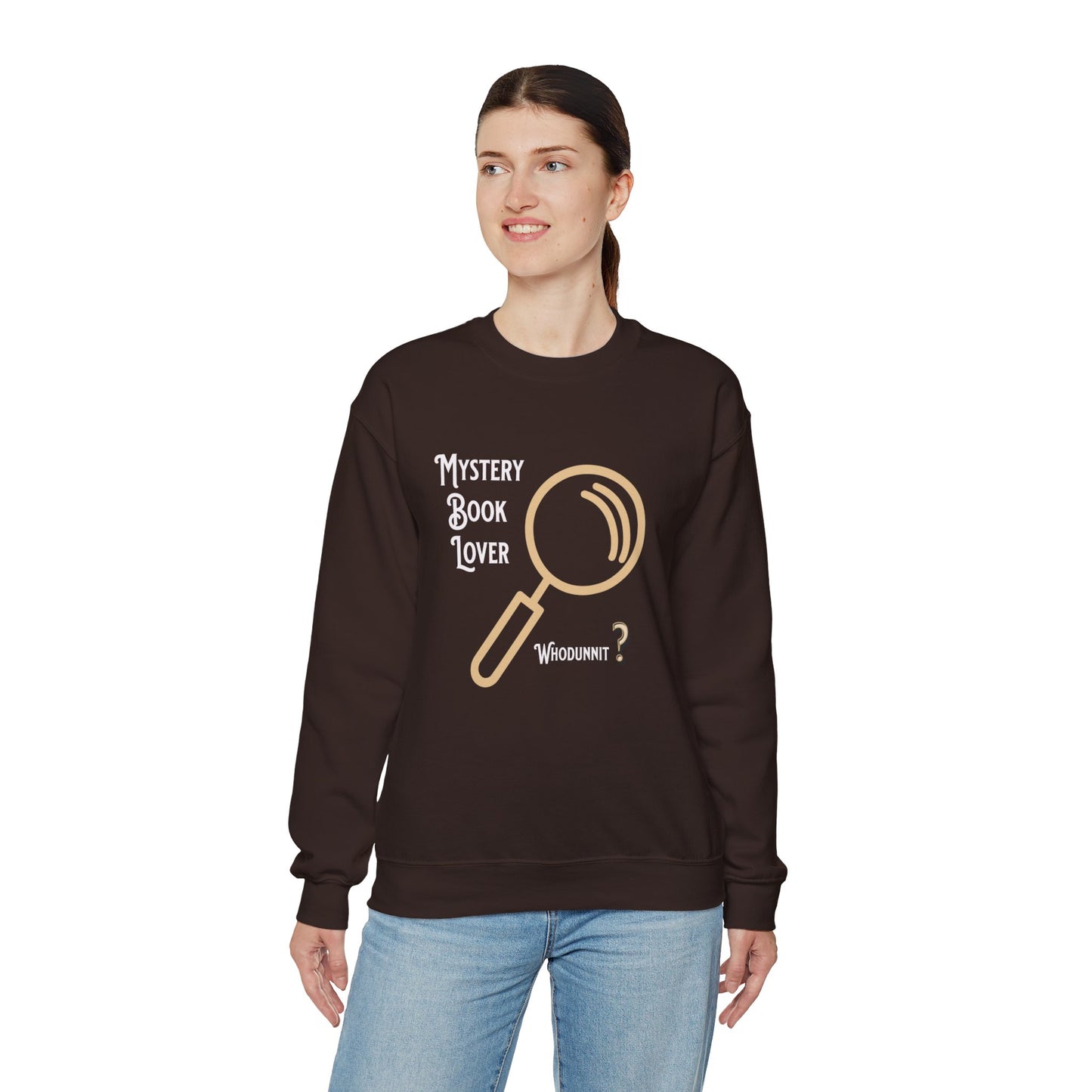 Mystery Book Lover Unisex Heavy Blend™ Crewneck Sweatshirt