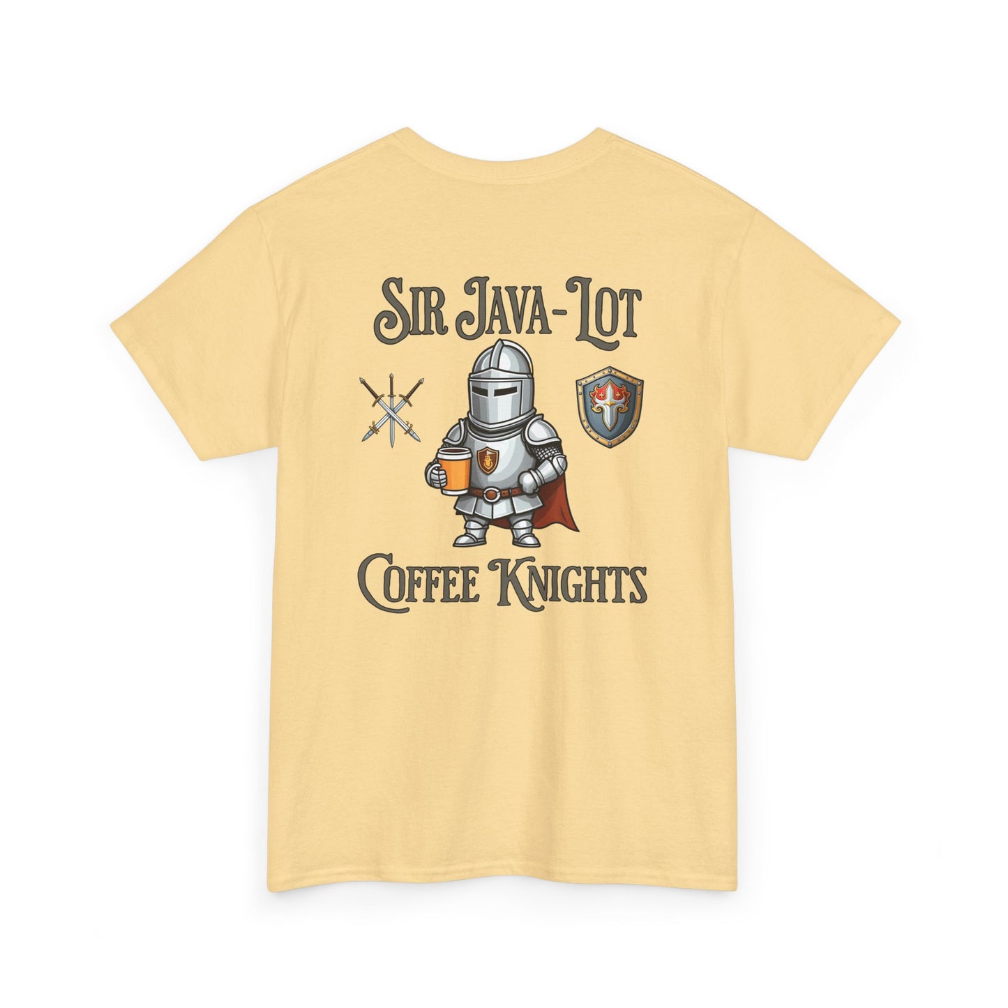 Sir Java-Lot Coffee Knights Unisex Heavy Cotton Tee by Java Good Coffe