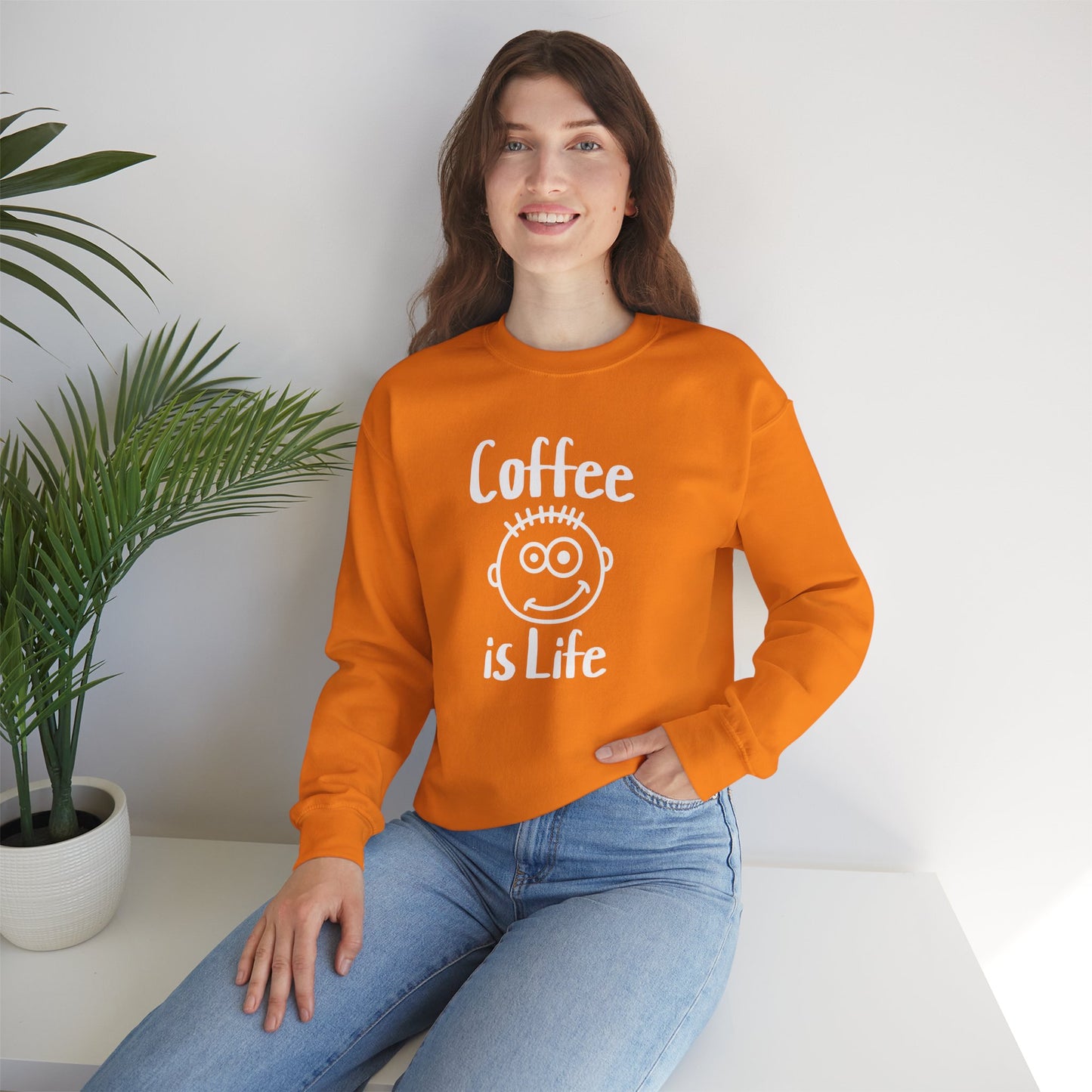 Coffee is Life Unisex Heavy Blend™ Crewneck Sweatshirt