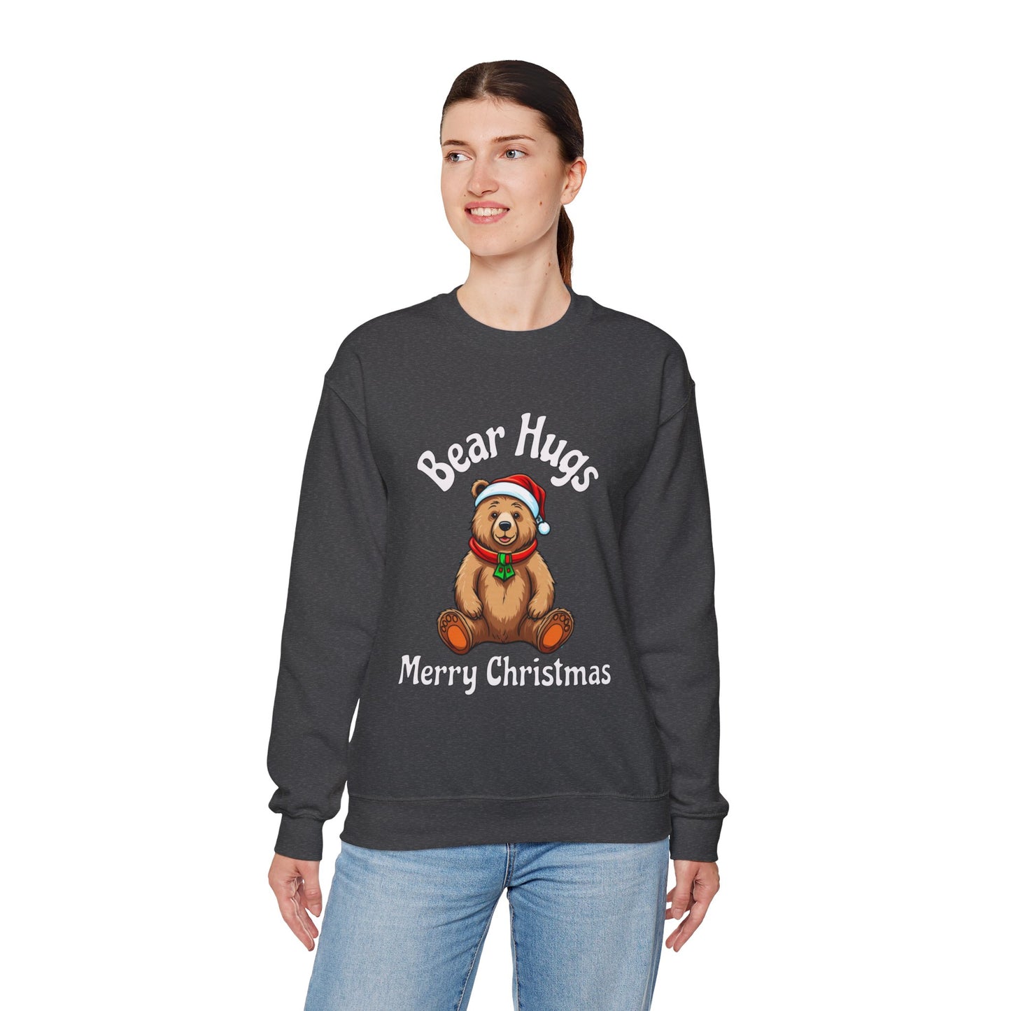 Bear Hugs Christmas Unisex Heavy Blend™ Crewneck Sweatshirt