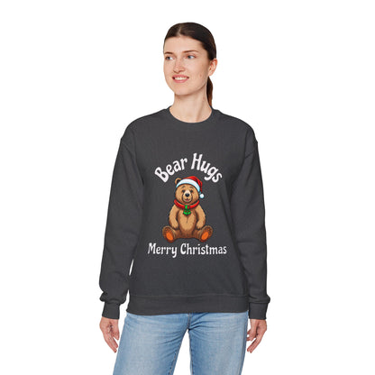 Bear Hugs Christmas Unisex Heavy Blend™ Crewneck Sweatshirt