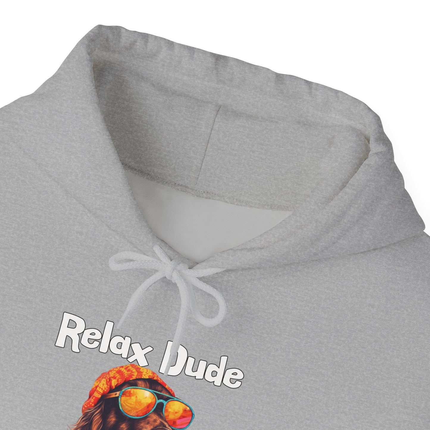 Relax Dude Have Some Coffee Unisex Heavy Blend™ Hooded Sweatshirt