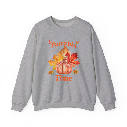 Pumpkin Time Unisex Heavy Blend™ Crewneck Sweatshirt at Java Good Coffee