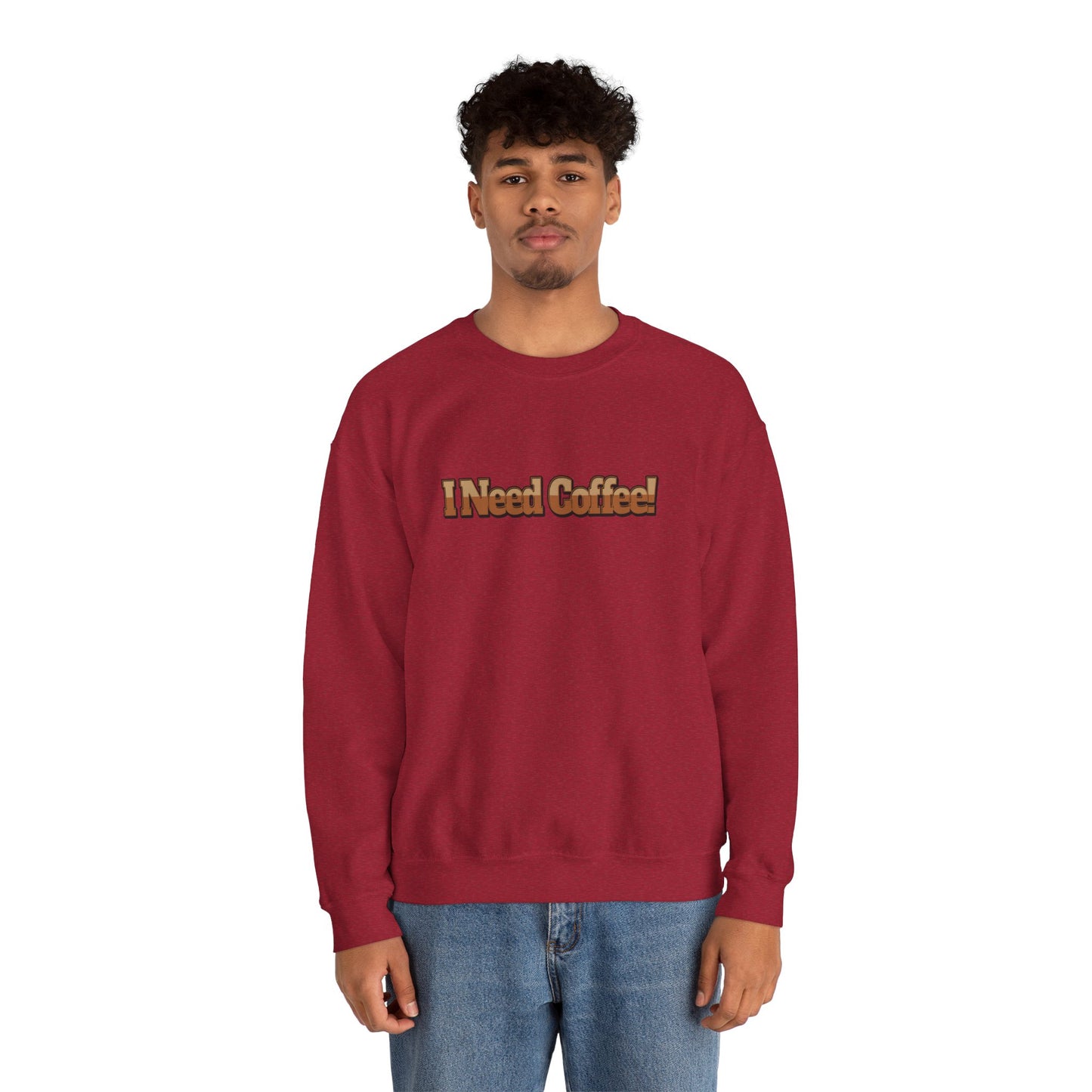 I need Coffee! Unisex Heavy Blend™ Crewneck Sweatshirt