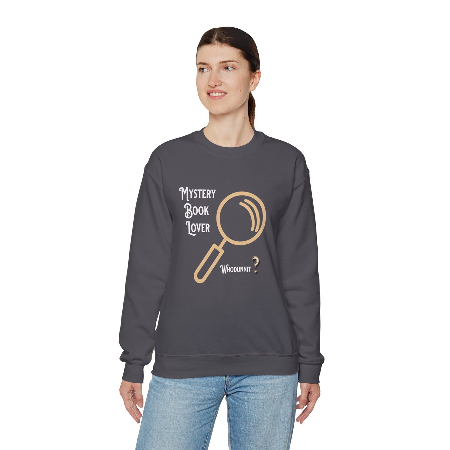 Mystery Book Lover Unisex Heavy Blend™ Crewneck Sweatshirt