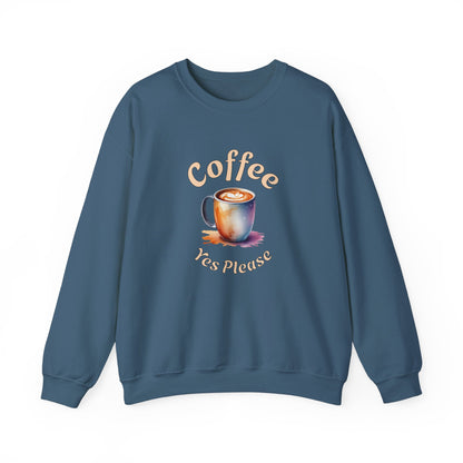 Coffee Yes Please Unisex Heavy Blend™ Crewneck Sweatshirt - Java Good Coffee