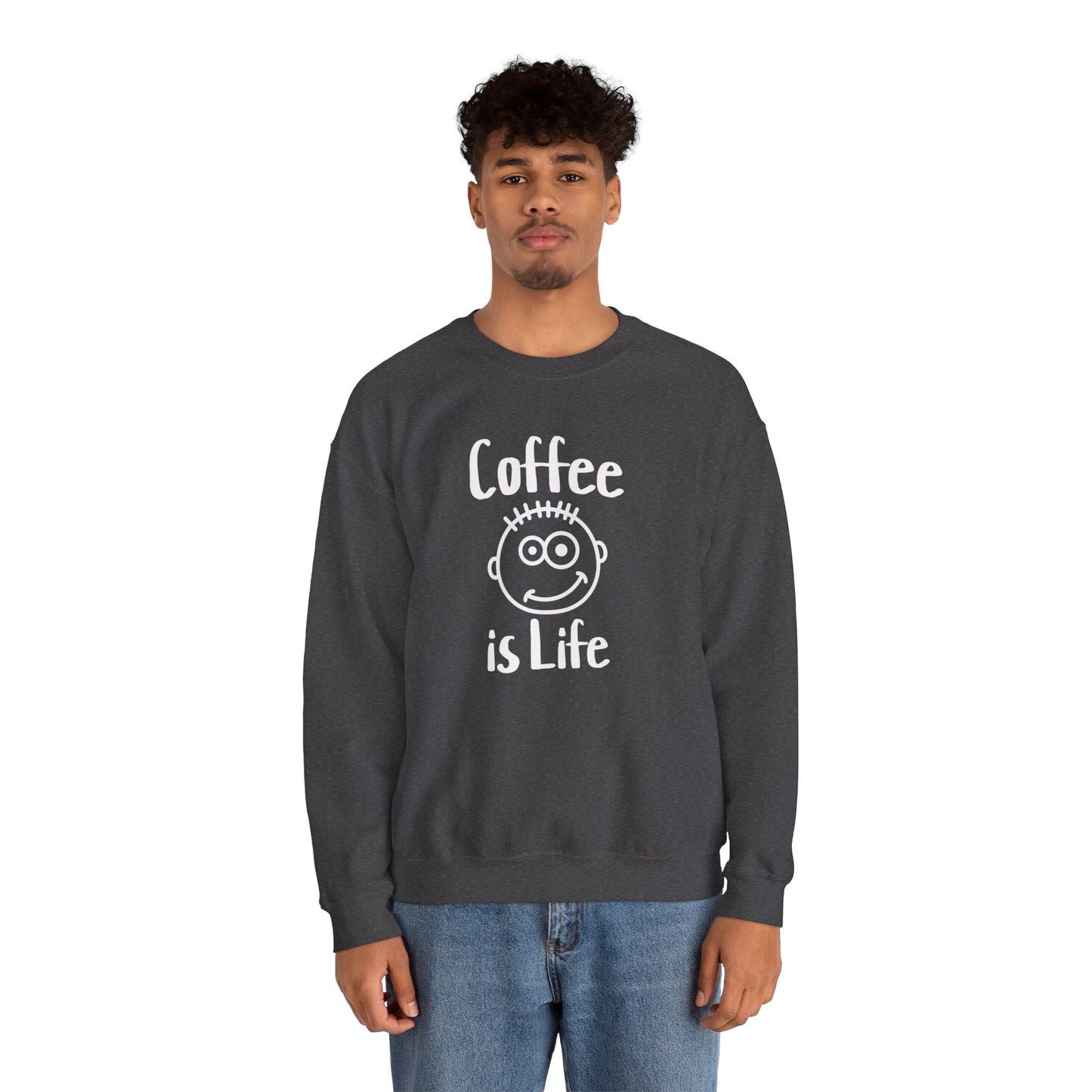 Coffee is Life Unisex Heavy Blend™ Crewneck Sweatshirt