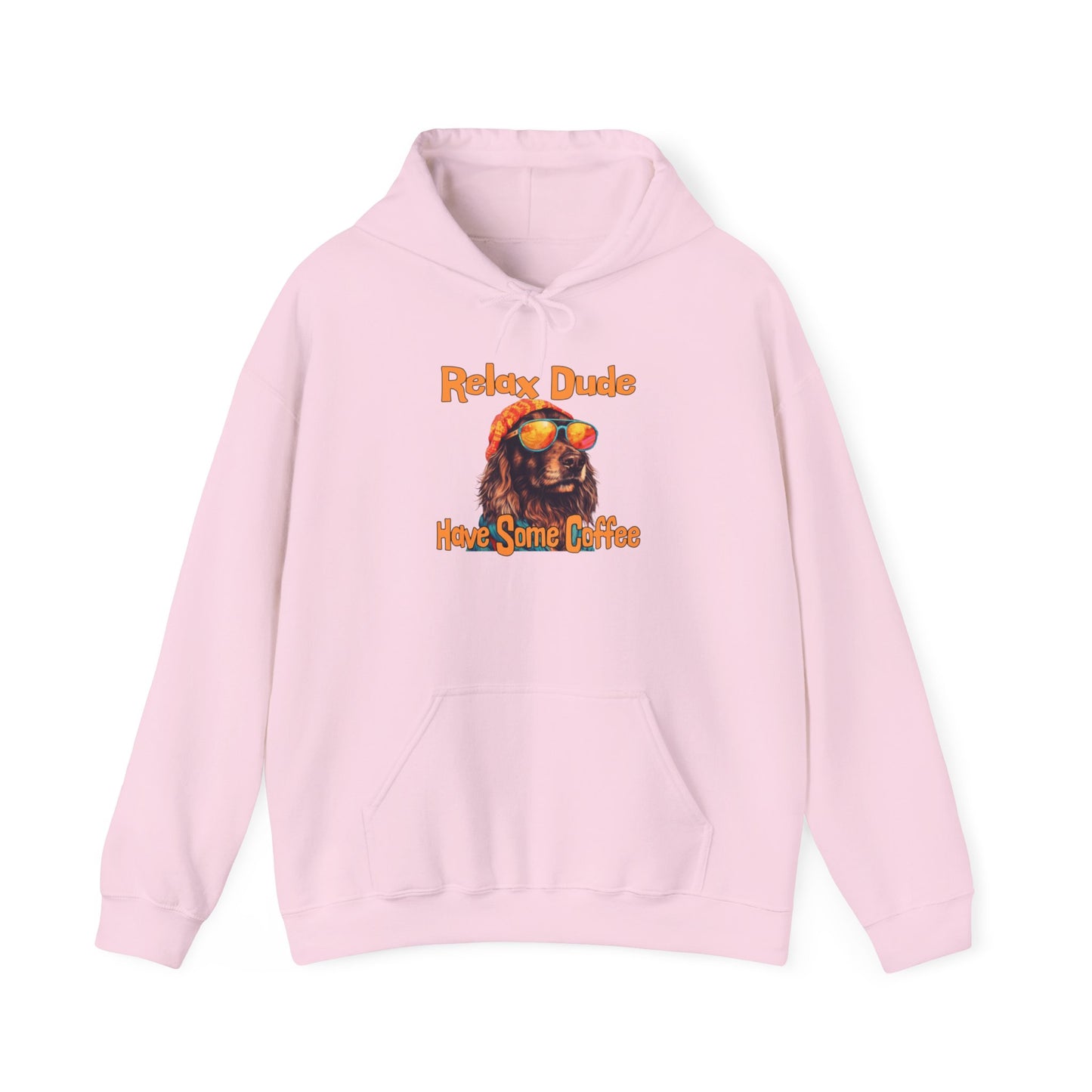 Relax Dude Have Some Coffee Unisex Heavy Blend™ Hooded Sweatshirt