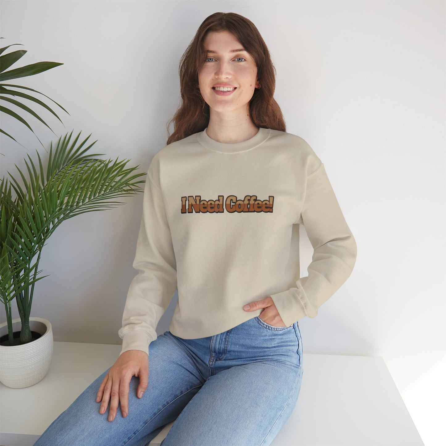 I need Coffee! Unisex Heavy Blend™ Crewneck Sweatshirt