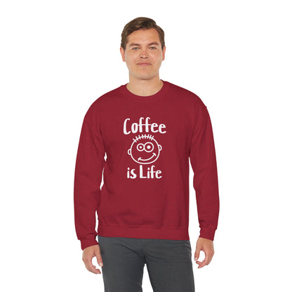 Coffee is Life Unisex Heavy Blend™ Crewneck Sweatshirt