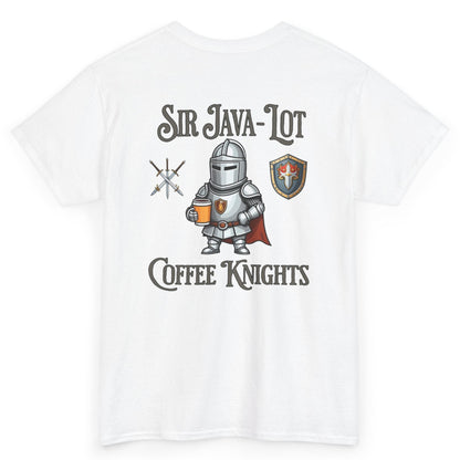 Sir Java-Lot Coffee Knights Unisex Heavy Cotton Tee by Java Good Coffe