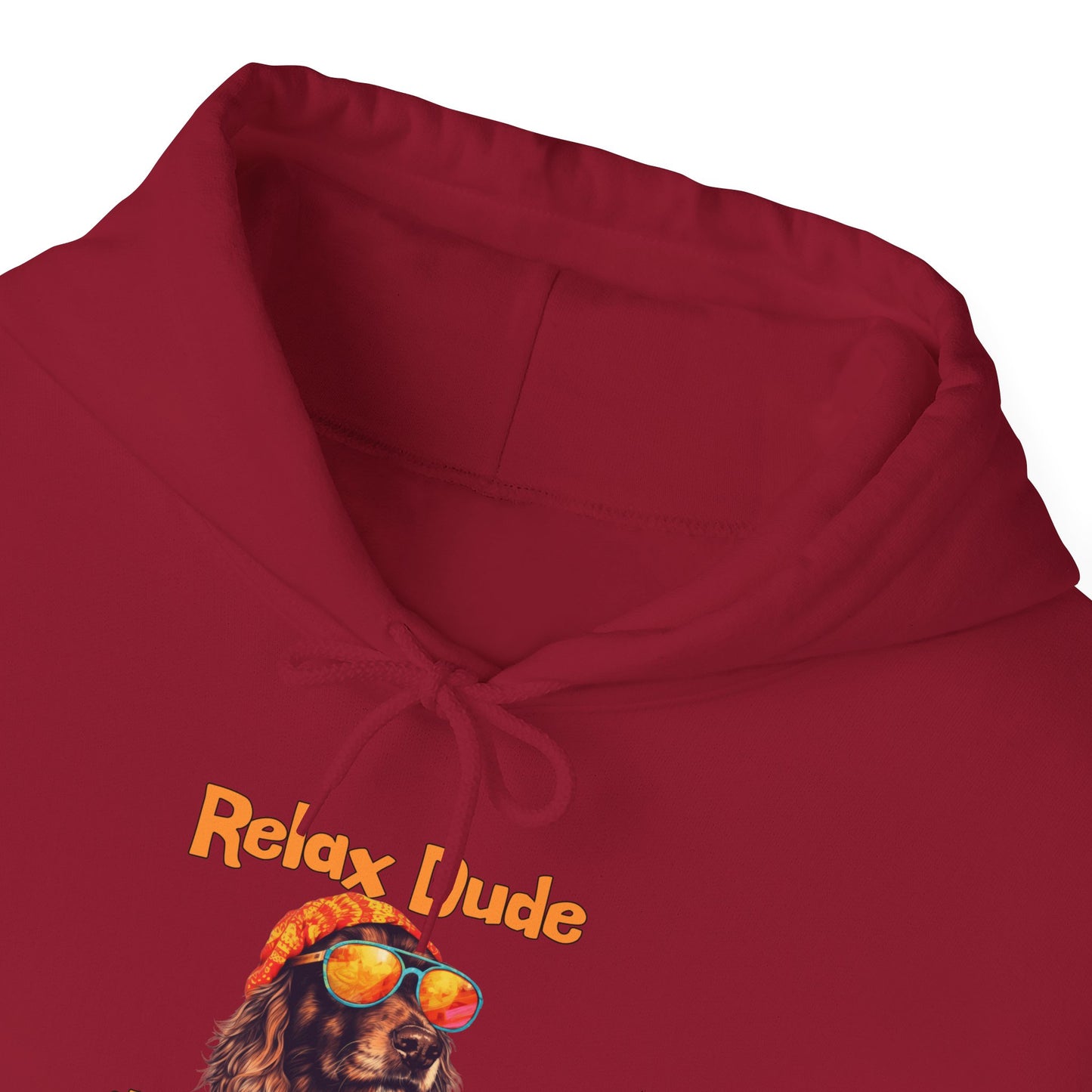 Relax Dude Have Some Coffee Unisex Heavy Blend™ Hooded Sweatshirt