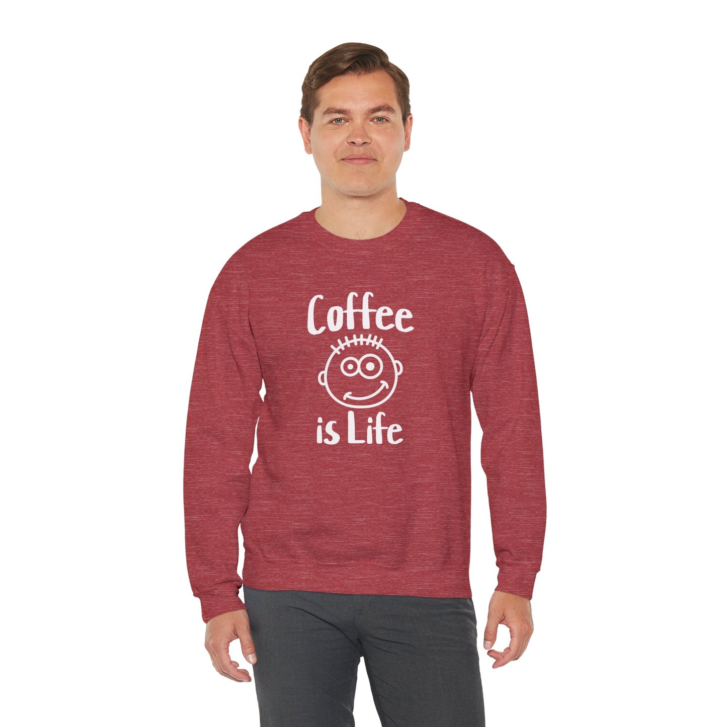 Coffee is Life Unisex Heavy Blend™ Crewneck Sweatshirt