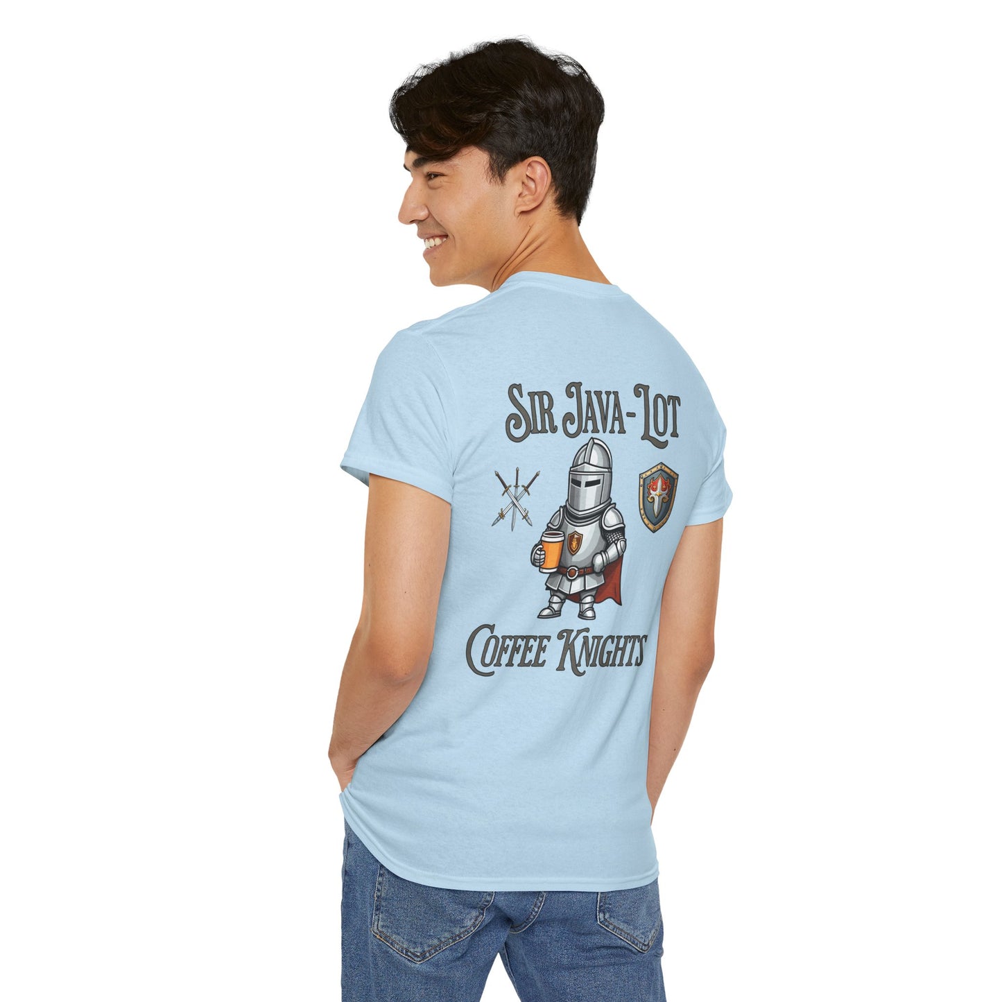 Sir Java-Lot Coffee Knights Unisex Heavy Cotton Tee