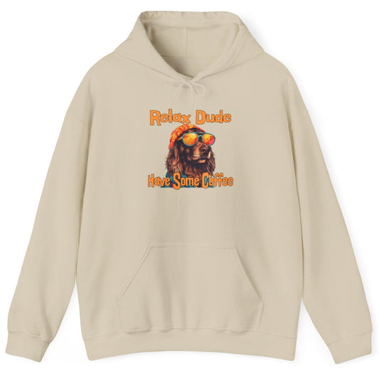 Relax Dude Have Some Coffee Unisex Heavy Blend™ Hooded Sweatshirt