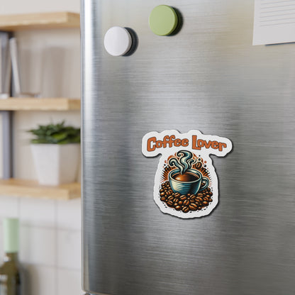 Coffee Lover Die-Cut Magnet - Perfect Gift for Coffee Enthusiasts