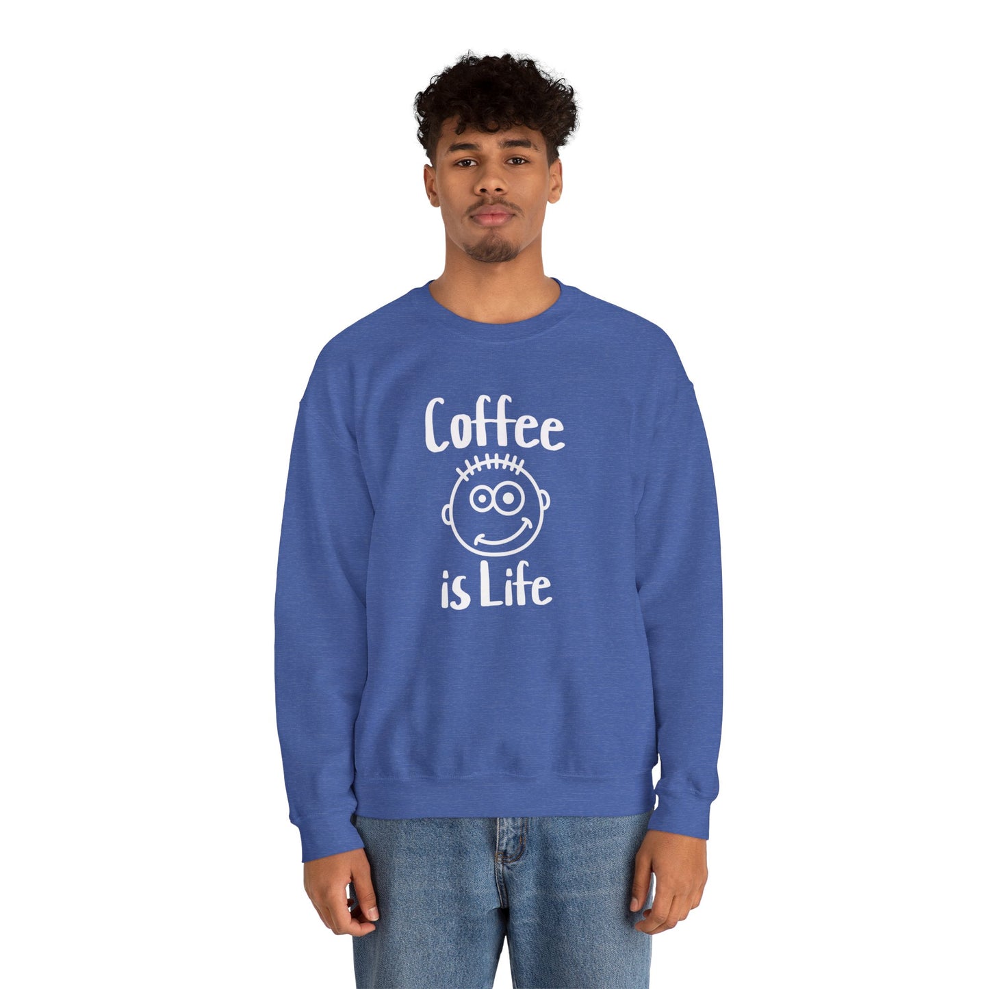 Coffee is Life Unisex Heavy Blend™ Crewneck Sweatshirt