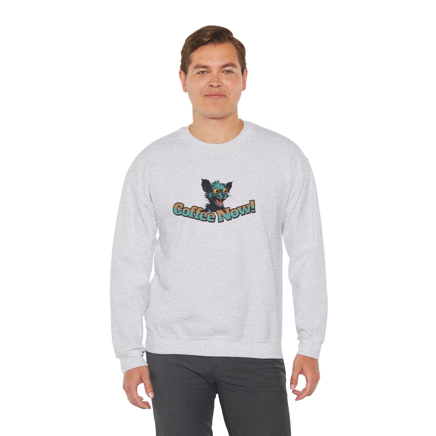 Coffee Now! Unisex Heavy Blend™ Crewneck Sweatshirt