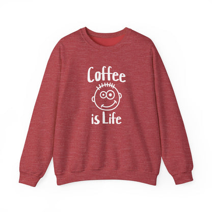 Coffee is Life Unisex Heavy Blend™ Crewneck Sweatshirt at Java Good Coffee