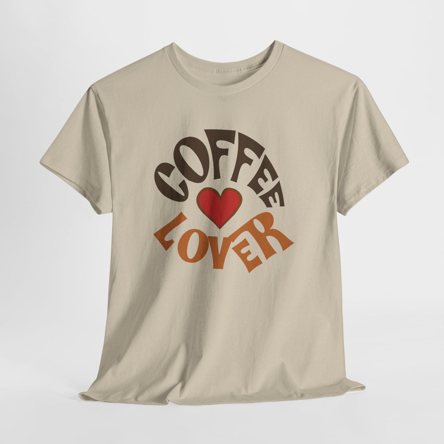Coffee Lover Tee — Retro Heart Coffee Graphic Shirt