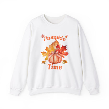 Pumpkin Time Unisex Heavy Blend™ Crewneck Sweatshirt at Java Good Coffee