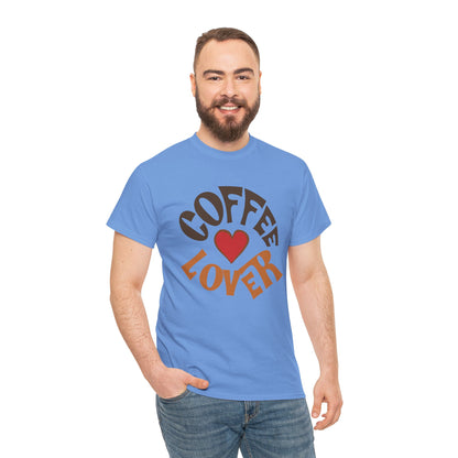 Coffee Lover Tee — Retro Heart Coffee Graphic Shirt