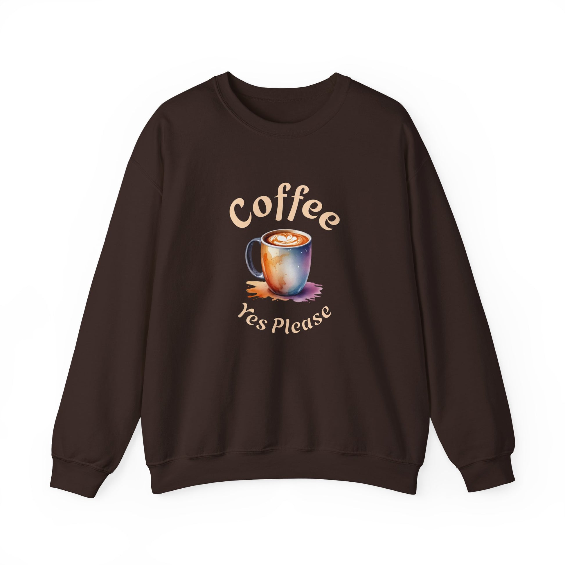 Coffee Yes Please Unisex Heavy Blend™ Crewneck Sweatshirt at Java Good Coffee