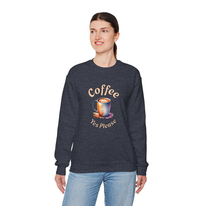 Coffee Yes Please Unisex Heavy Blend™ Crewneck Sweatshirt