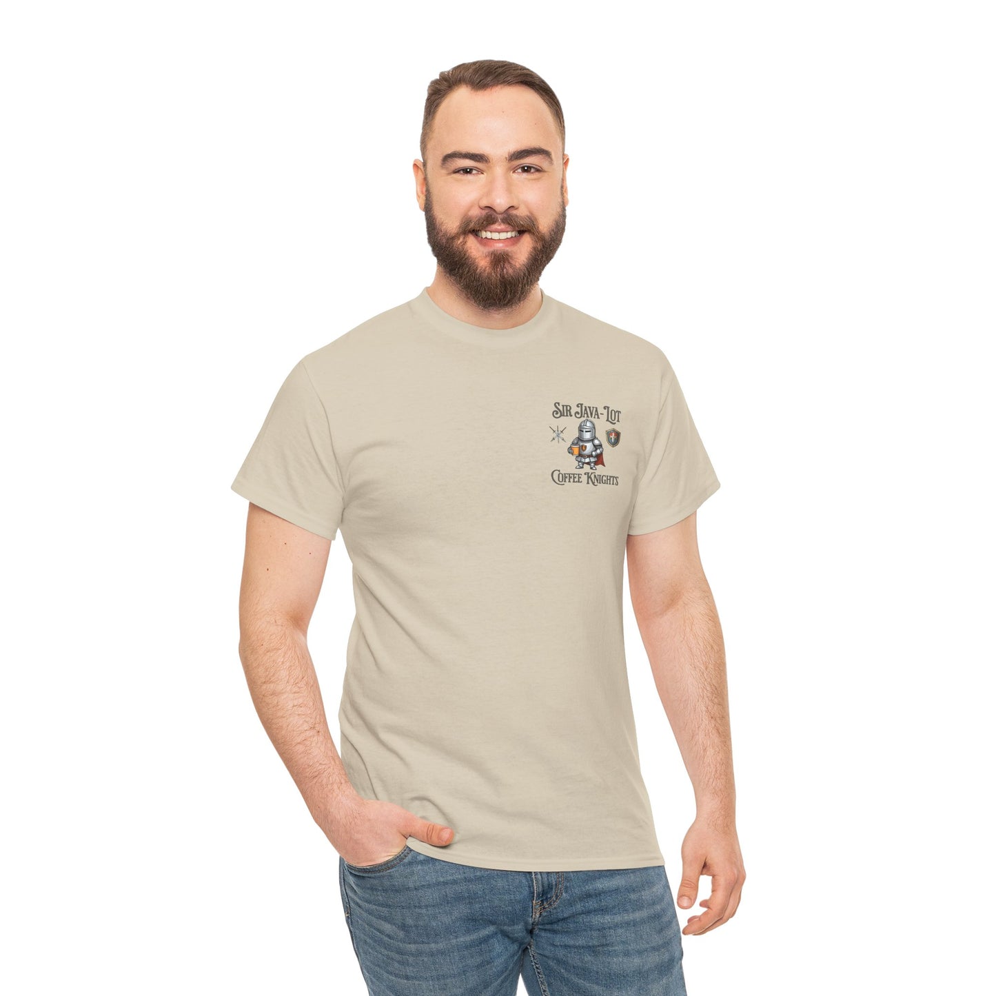 Sir Java-Lot Coffee Knights Unisex Heavy Cotton Tee