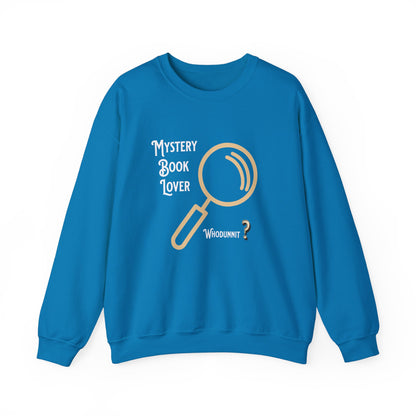 Mystery Book Lover Unisex Heavy Blend™ Crewneck Sweatshirt by Java Good Coffee