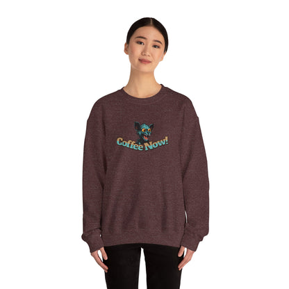 Coffee Now! Unisex Heavy Blend™ Crewneck Sweatshirt