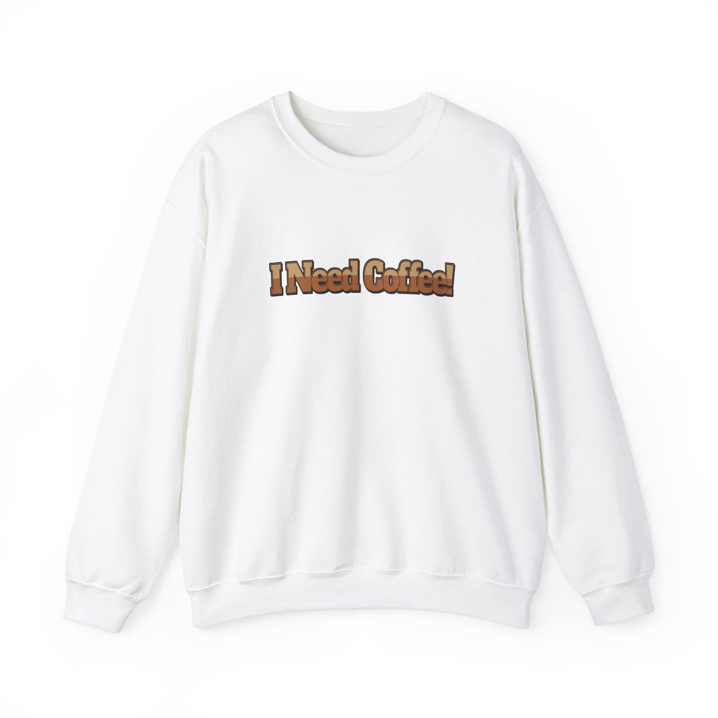 I need Coffee Unisex Heavy Blend™ Crewneck Sweatshirt by Java Good Coffee