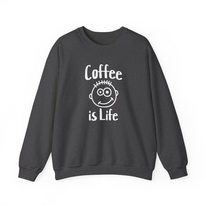 Coffee is Life Unisex Heavy Blend™ Crewneck Sweatshirt at Java Good Coffee