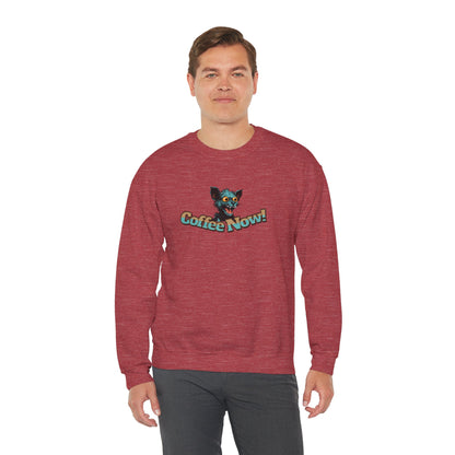 Coffee Now! Unisex Heavy Blend™ Crewneck Sweatshirt