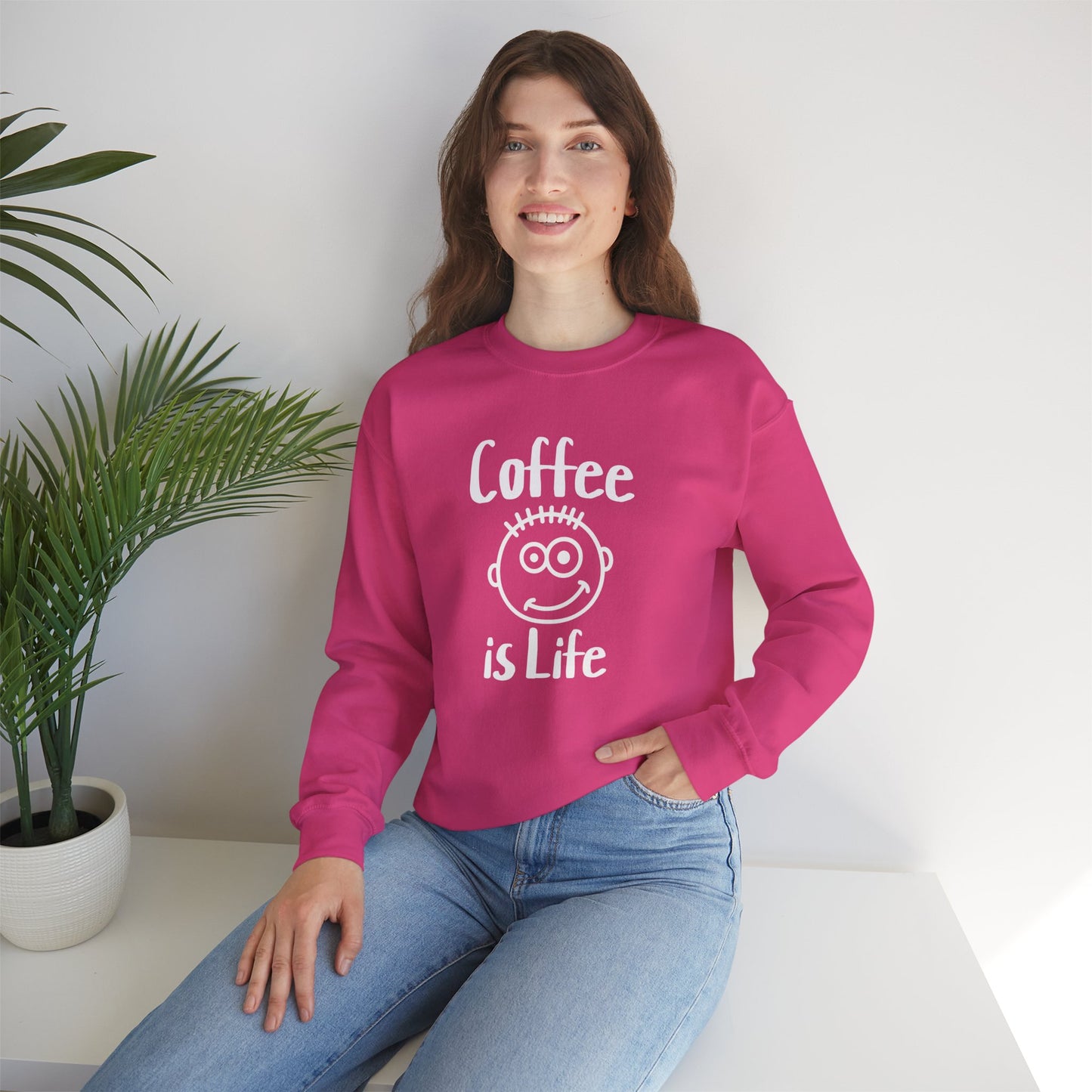 Coffee is Life Unisex Heavy Blend™ Crewneck Sweatshirt