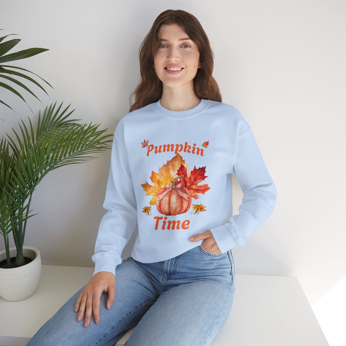 Pumpkin Time Unisex Heavy Blend™ Crewneck Sweatshirt