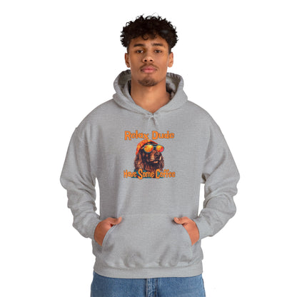 Relax Dude Have Some Coffee Unisex Heavy Blend™ Hooded Sweatshirt