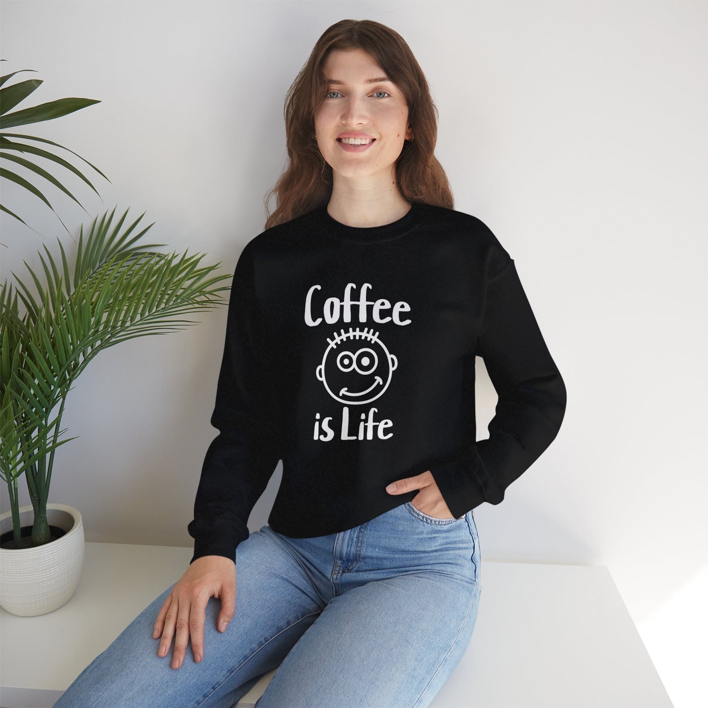 Coffee is Life Unisex Heavy Blend™ Crewneck Sweatshirt