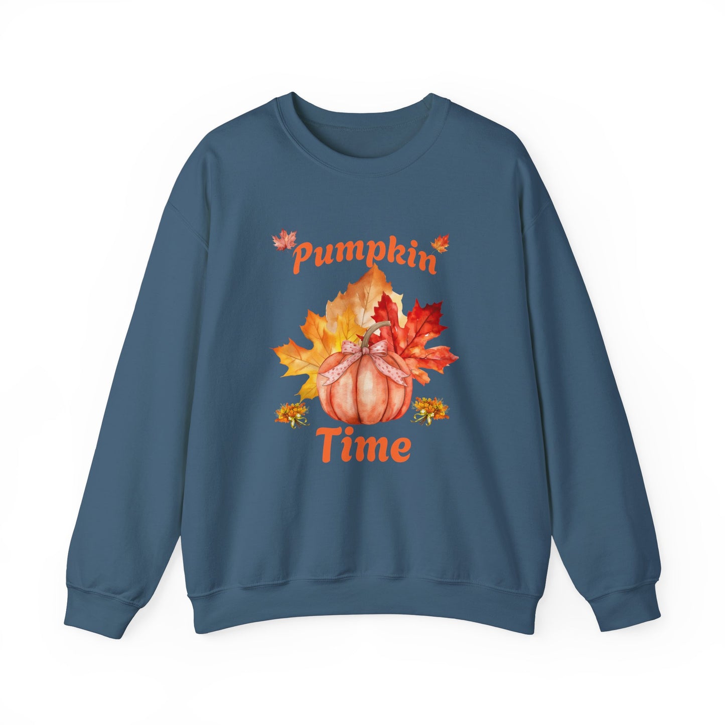 Pumpkin Time Unisex Heavy Blend™ Crewneck Sweatshirt at Java Good Coffee