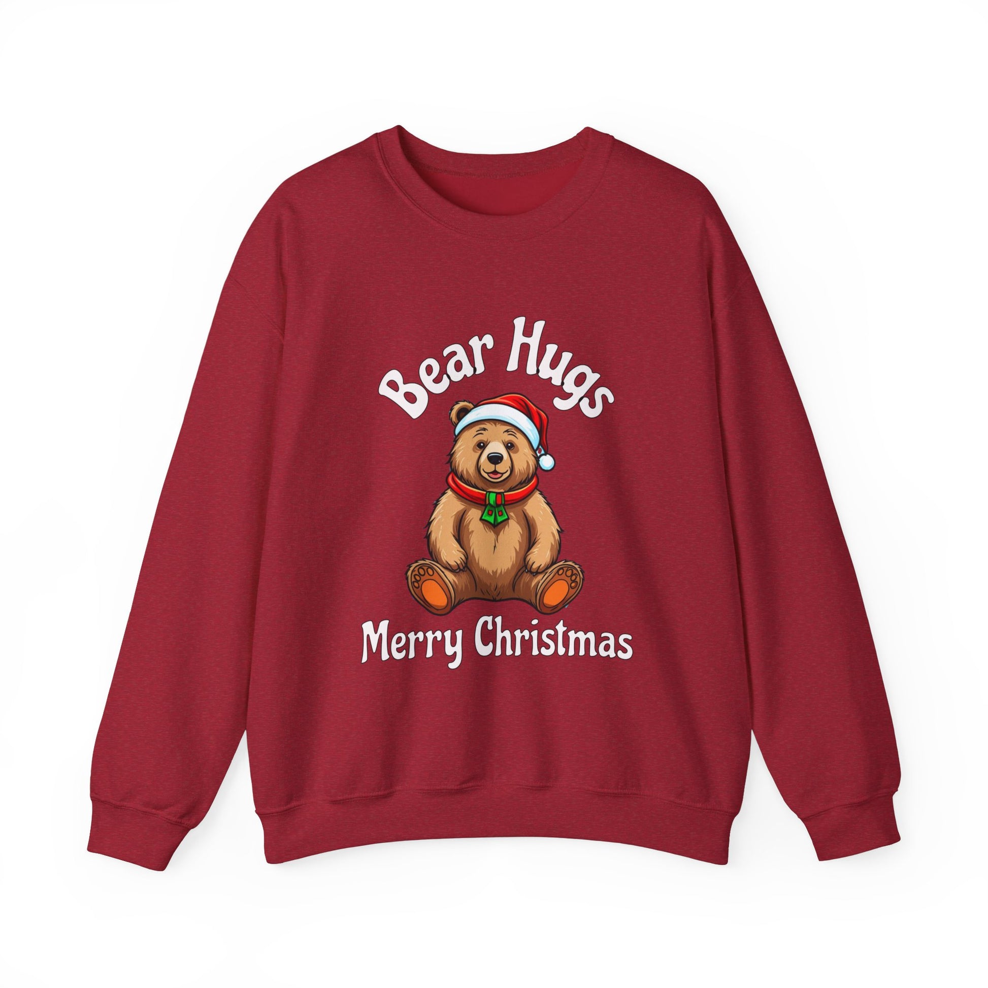 Bear Hugs Christmas Unisex Heavy Blend™ Crewneck Sweatshirt by Java Good Coffee