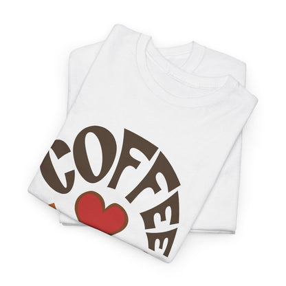 Coffee Lover Tee — Retro Heart Coffee Graphic Shirt