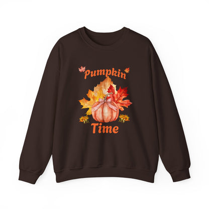 Pumpkin Time Unisex Heavy Blend™ Crewneck Sweatshirt at Java Good Coffee